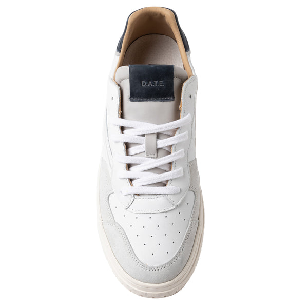 D.A.T.E. - Sneakers Torneo Pure Vintage White Blue - M431-TP-VC - WHITE-BLUE