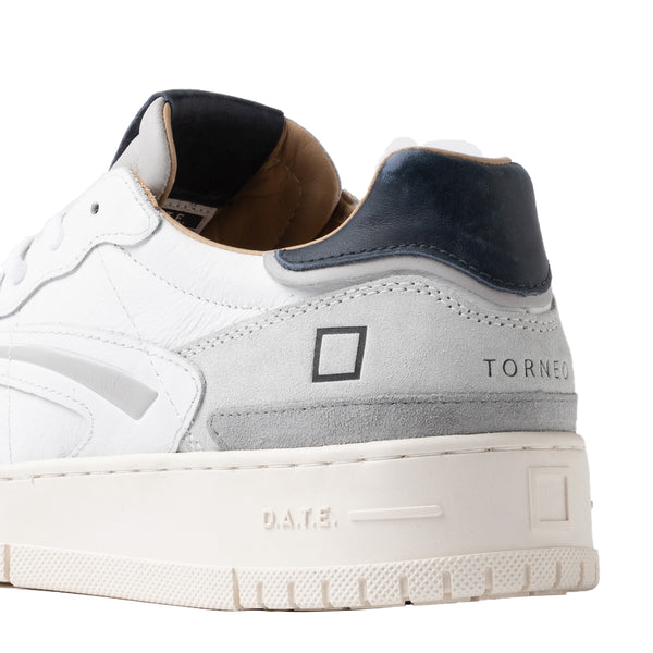 D.A.T.E. - Sneakers Torneo Pure Vintage White Blue - M431-TP-VC - WHITE-BLUE