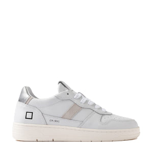 D.A.T.E. - Sneakers Court 2.0 White Silver - W431-C2-BA - WHITE-SILVER