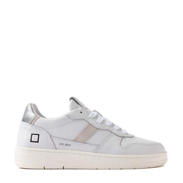 D.A.T.E. - Sneakers Court 2.0 White Silver - W431-C2-BA - WHITE-SILVER