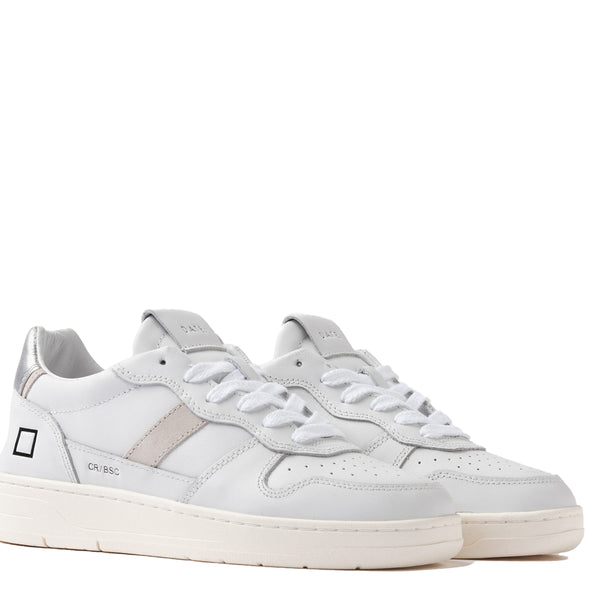 D.A.T.E. - Sneakers Court 2.0 White Silver - W431-C2-BA - WHITE-SILVER