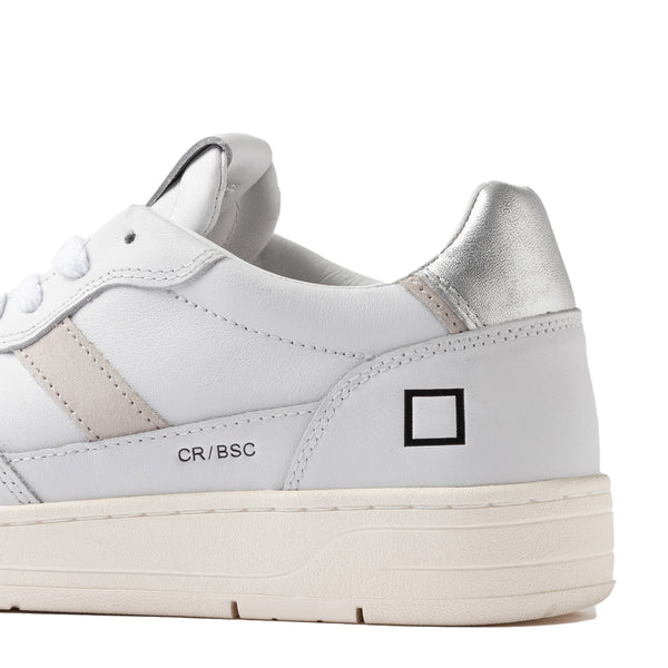 D.A.T.E. - Sneakers Court 2.0 White Silver - W431-C2-BA - WHITE-SILVER