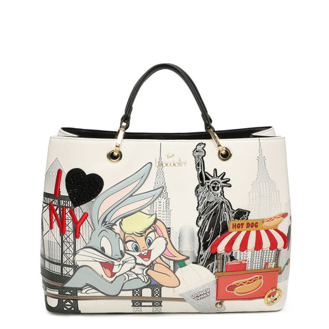 Braccialini - Borsa a mano Grande Cartoline Bugs Bunny - LT201 YY - UNICO