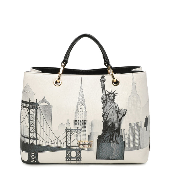 Braccialini - Borsa a mano Grande Cartoline Bugs Bunny - LT201 YY - UNICO