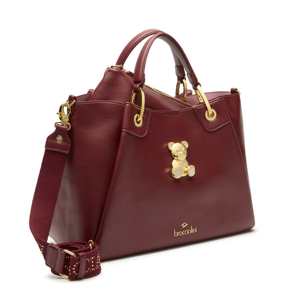 Braccialini - Borsa a mano Amy Bijoux Grande Bordeaux - B18522 YY - BORDEAUX