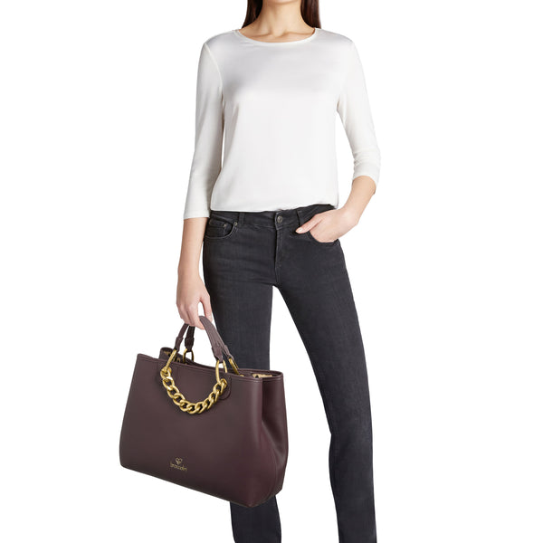 Braccialini - Borsa a mano Beth Jewels Grande Bordeaux - B18530 YY - BORDEAUX