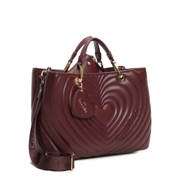 Braccialini - Borsa a mano Beth Matelass�� Grande Bordeaux - B18550 YY - BORDEAUX
