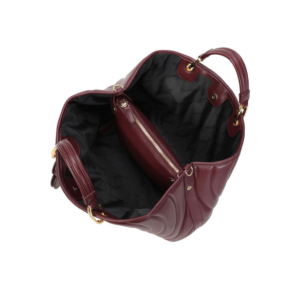 Braccialini - Borsa a mano Beth Matelass�� Grande Bordeaux - B18550 YY - BORDEAUX