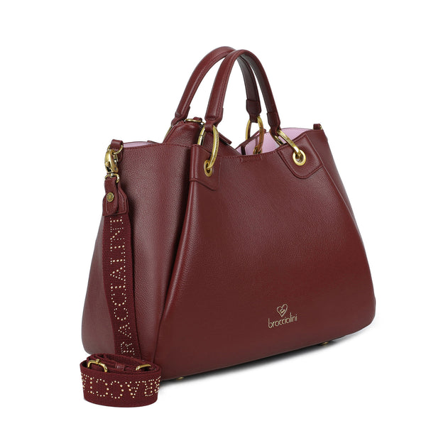 Braccialini - Borsa a mano Amy Grande Bordeaux - B18502 YY - BORDEAUX