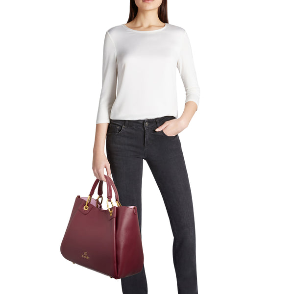Braccialini - Borsa a mano Amy Grande Bordeaux - B18502 YY - BORDEAUX