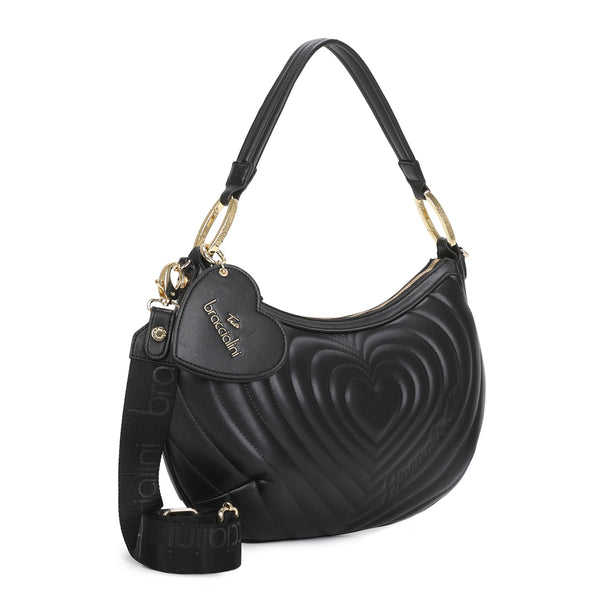 Braccialini - Borsa a spalla Beth Matelass�� Nero - B18552 YY - NERO