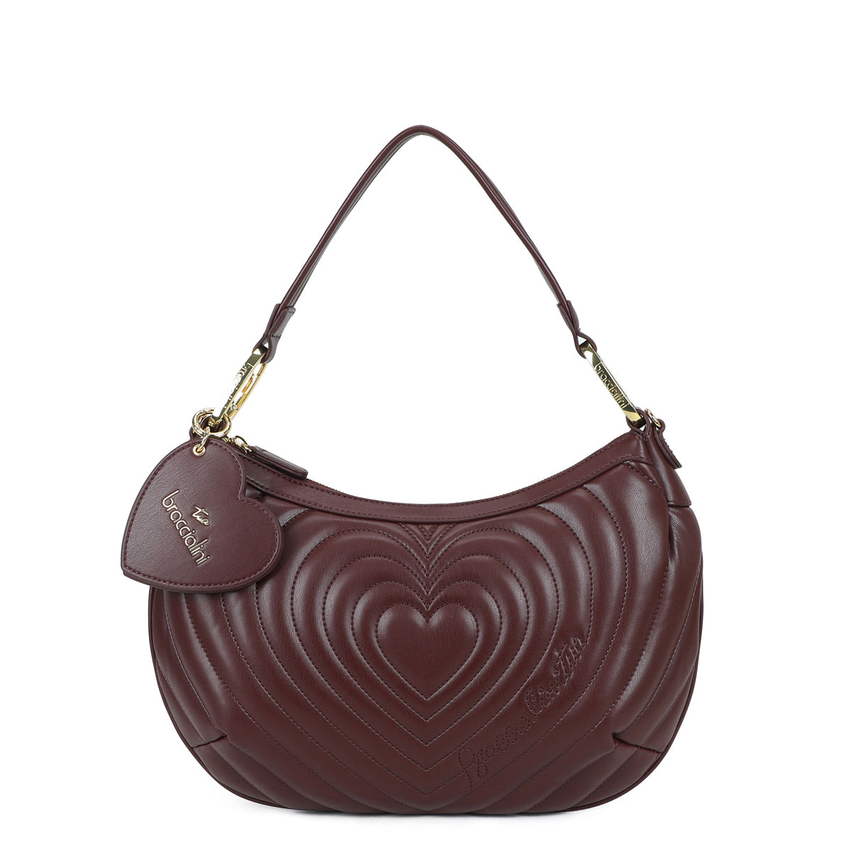 Braccialini - Borsa a spalla Beth Matelass�� Bordeaux - B18552 YY - BORDEAUX