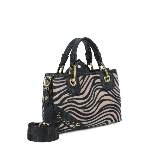 Braccialini - Borsa a mano Beth Animalier Piccola Zebra - B18573 YY - ZEBRA