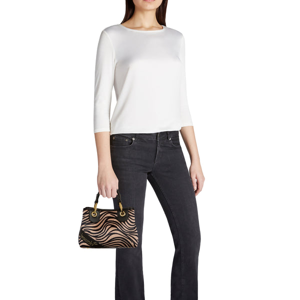 Braccialini - Borsa a mano Beth Animalier Piccola Zebra - B18573 YY - ZEBRA