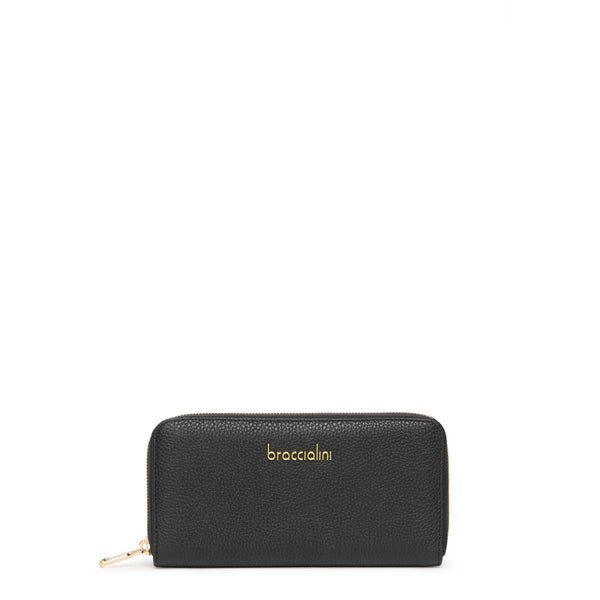 Braccialini - Portafoglio Basic Zip Around Nero - B18700_126 BA - NERO