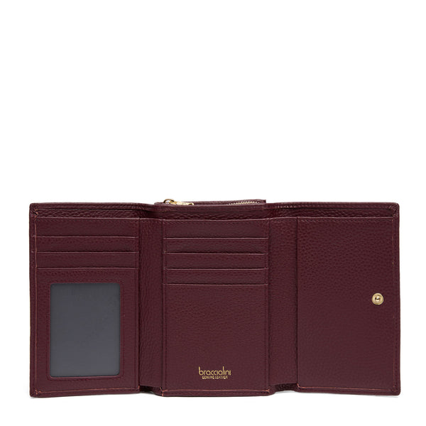 Braccialini - Portafoglio Medio Basic Bordeaux - B18703 BA - BORDEAUX