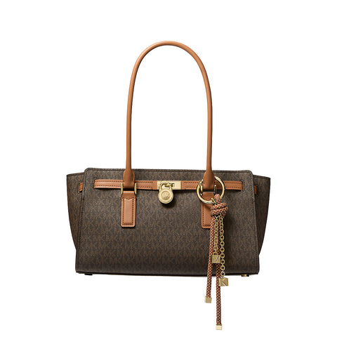 Michael Kors - Borsa a spalla Hamilton Moderne Small Brown Acorn - 30F5GNXT0B - BRN/ACORN