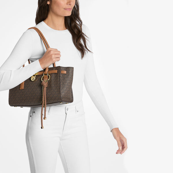Michael Kors - Borsa a spalla Hamilton Moderne Small Brown Acorn - 30F5GNXT0B - BRN/ACORN