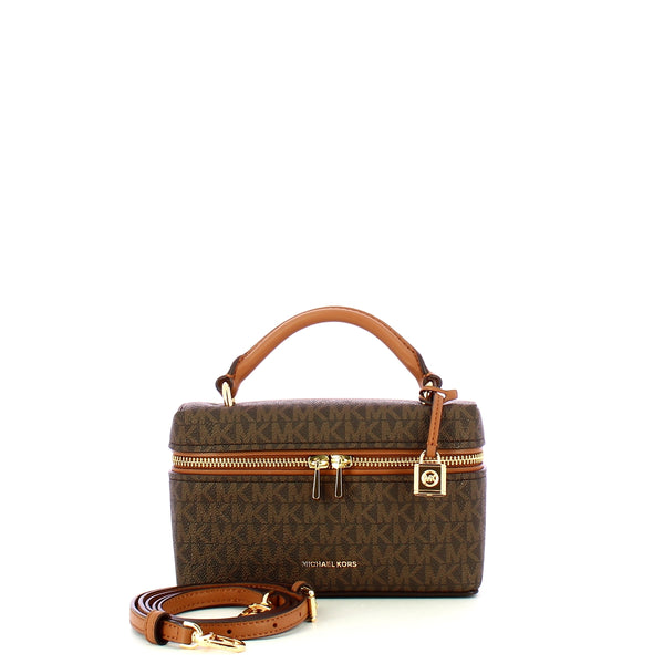 Michael Kors - Mini bag tracollina Jana XS Bronze Acorn - 32F5GQ1C0B - BRN/ACORN