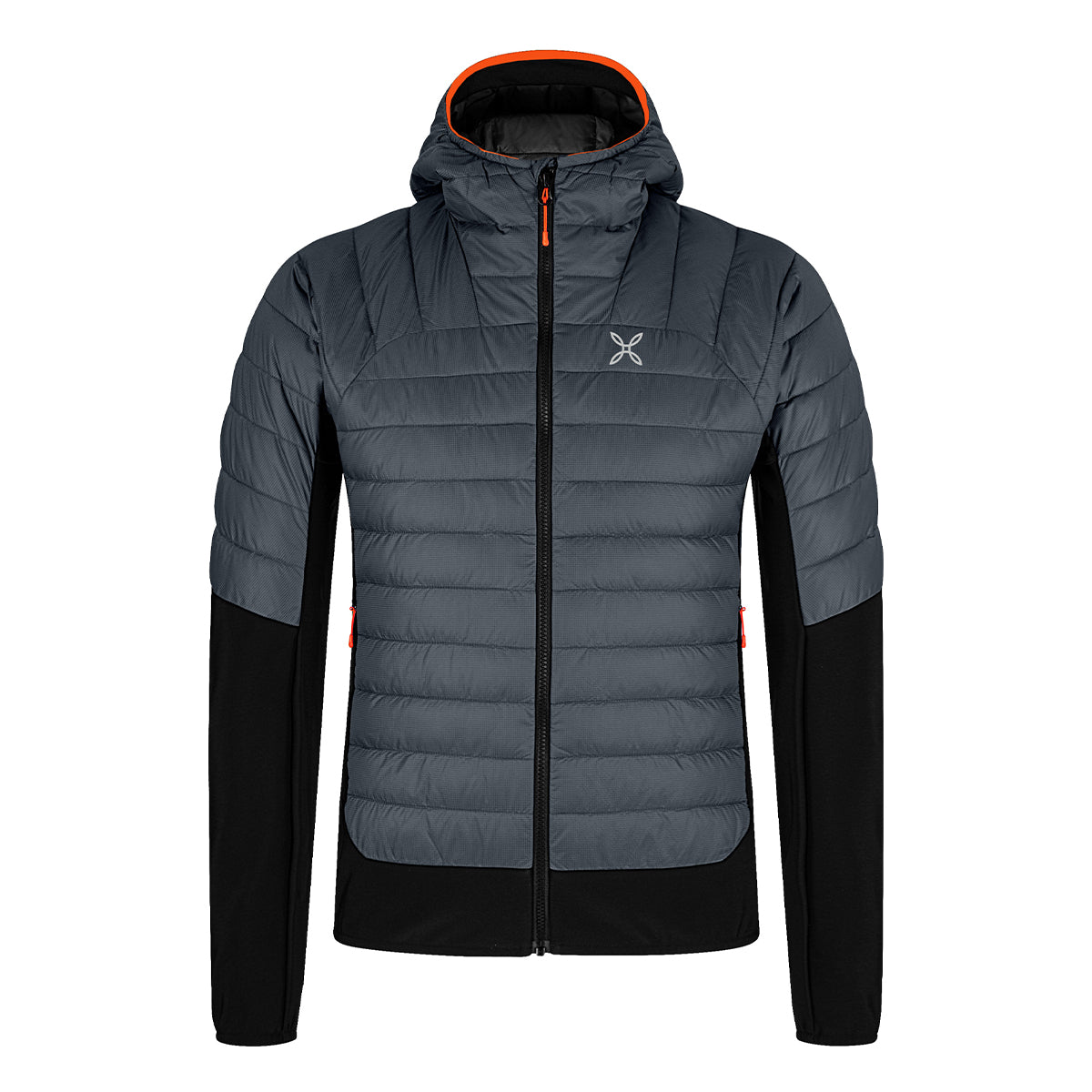 Montura - Piumino Peak Hybrid Hooded Piombo Orange - MJAK71X TS765 - PIOMBO/ORANGE