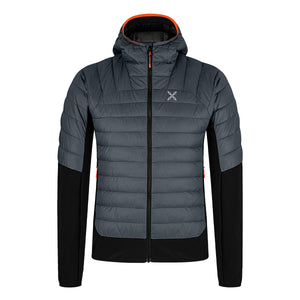 Montura - Piumino Peak Hybrid Hooded Piombo Orange - MJAK71X TS765 - PIOMBO/ORANGE