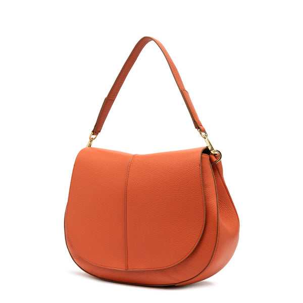 Gianni Chiarini - Helena Round Medium Corallo Shoulder Bag - BS 6037/COMM GRN-NA - CORALLO