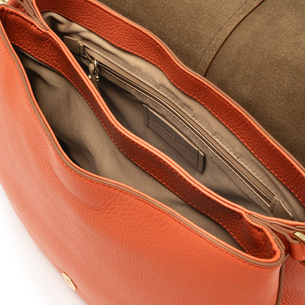 Gianni Chiarini - Helena Round Medium Corallo Shoulder Bag - BS 6037/COMM GRN-NA - CORALLO