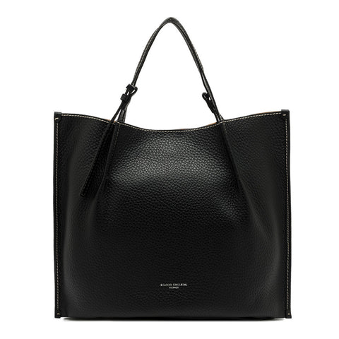 Gianni Chiarini - Dory Nero Nature Shoulder Bag - BS 11637 RNGDBL - NERO-NATURE
