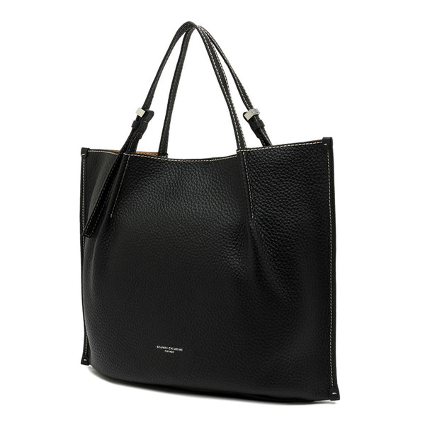 Gianni Chiarini - Dory Nero Nature Shoulder Bag - BS 11637 RNGDBL - NERO-NATURE