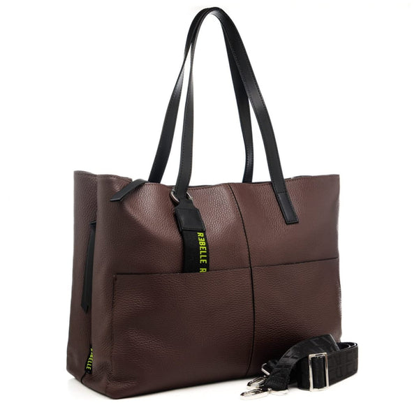 Rebelle - Emys Moka Shoulder Bag - REB0234P0001 - MOKA