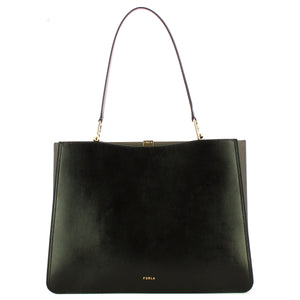 Furla - Borsa a spalla Agata L Nero Urban Gray - WB01803BX4253 - NERO+URBAN/GRAY