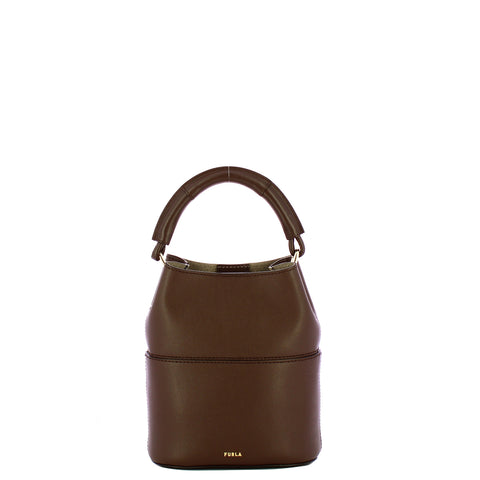 Furla - Mini Secchiello Sfera Espresso Vaniglia - WE00832BX3169 - ESPRESSO+VANIGLIA/INT.