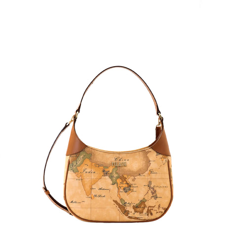 Alviero Martini 1a Classe - Hobo bag piccola Geo Classic Naturale - CE0666000 - NATURALE