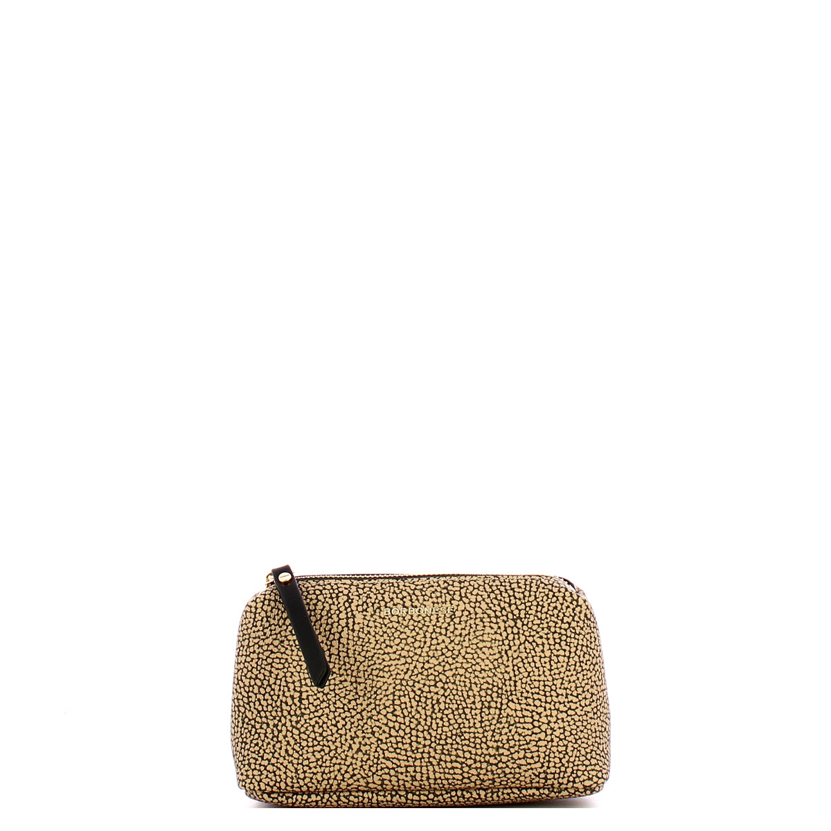 Borbonese - Bustina Small OP Naturale Nero - 220056C03 - OP/NATURALE/NERO