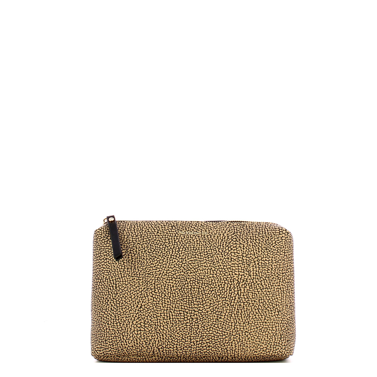 Borbonese - Bustina Medium OP Naturale Nero - 220057C03 - OP/NATURALE/NERO