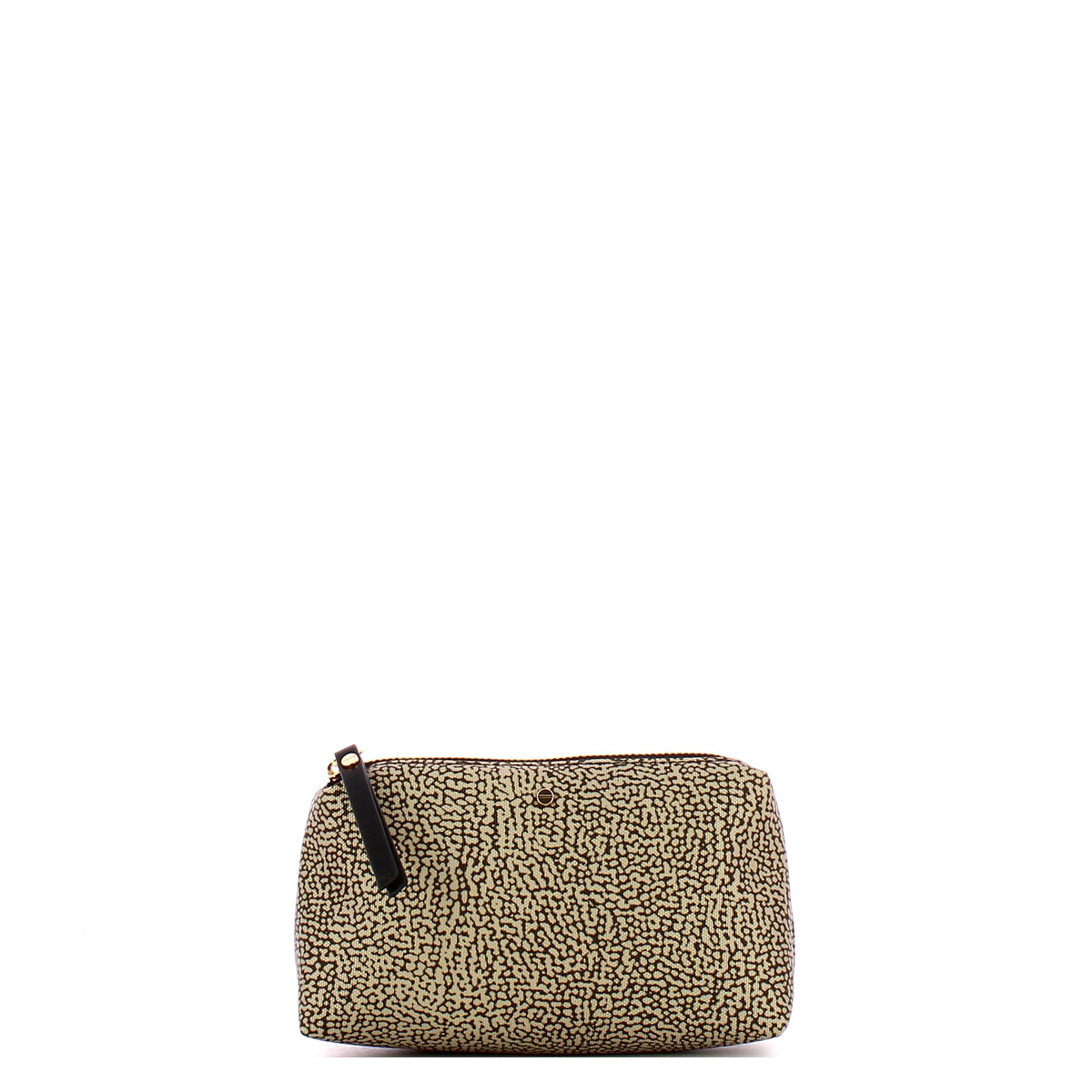 Borbonese - Busta Small OP Naturale Nero - 220064J47 - OP/NATURALE/NERO