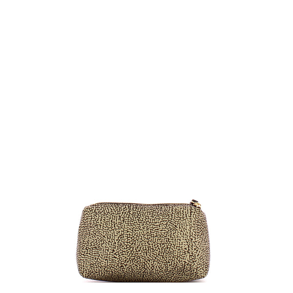 Borbonese - Busta Small OP Naturale Nero - 220064J47 - OP/NATURALE/NERO