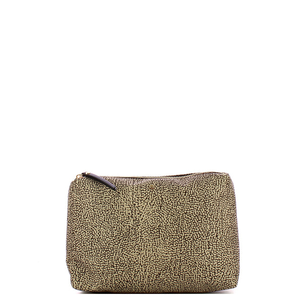 Borbonese - Bustina Medium OP Naturale Nero - 220065J47 - OP/NATURALE/NERO