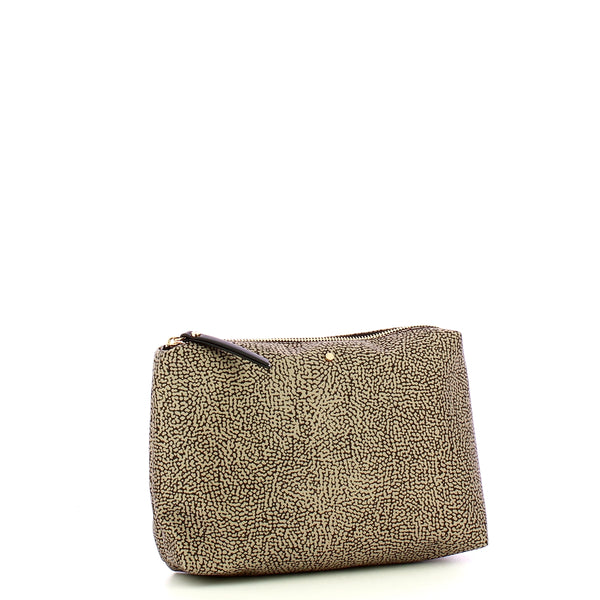 Borbonese - Bustina Medium OP Naturale Nero - 220065J47 - OP/NATURALE/NERO