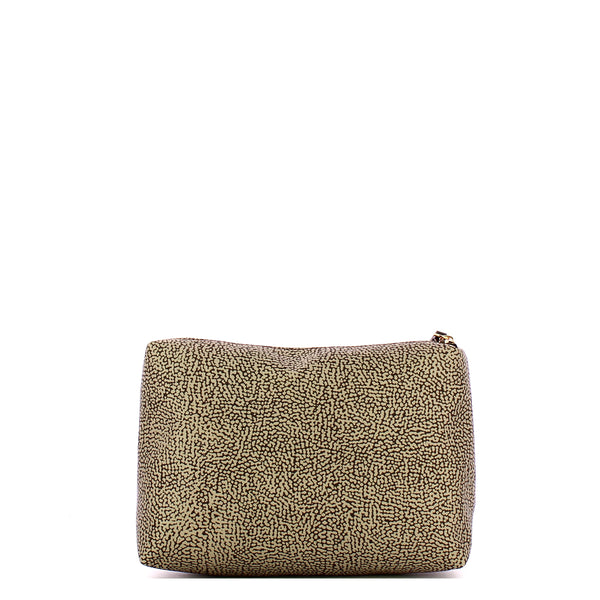 Borbonese - Bustina Medium OP Naturale Nero - 220065J47 - OP/NATURALE/NERO