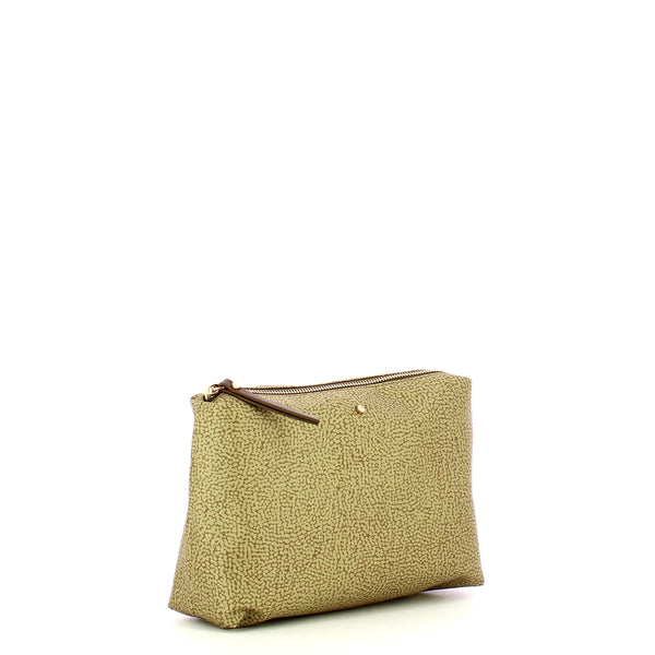 Borbonese - Bustina Medium Verde Olio - 220065J47 - VERDE/OLIO