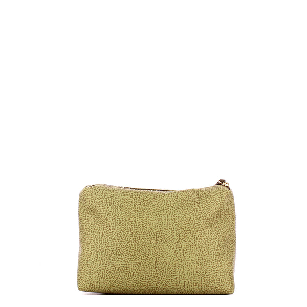 Borbonese - Bustina Medium Verde Olio - 220065J47 - VERDE/OLIO