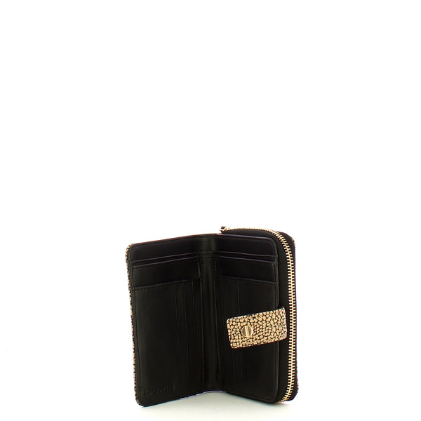 Borbonese - Portafoglio Medium OP Naturale Nero - 2200790170 - OP/NATURALE/NERO