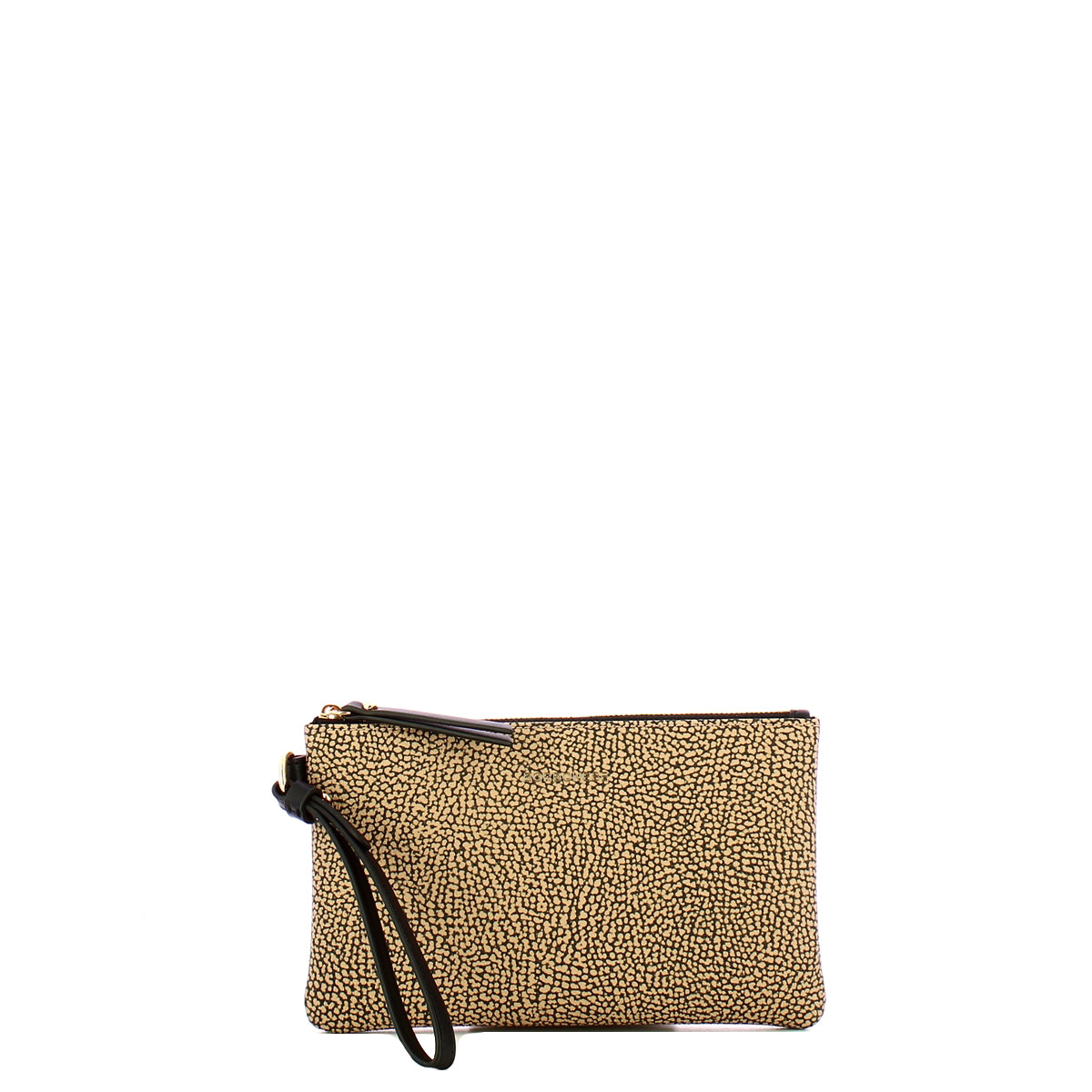 Borbonese - Busta Porta Documenti OP Naturale Nero - 2200900170 - OP/NATURALE/NERO