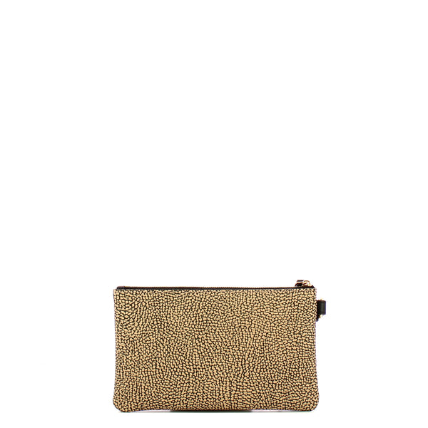 Borbonese - Busta Porta Documenti OP Naturale Nero - 2200900170 - OP/NATURALE/NERO