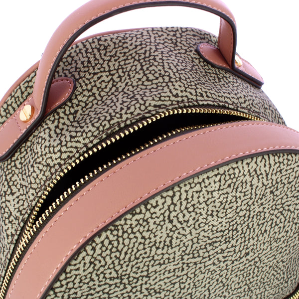 Borbonese - Zainetto Small OP Naturale Cipria - 223031J47 - OP/NATURALE/CIPRIA