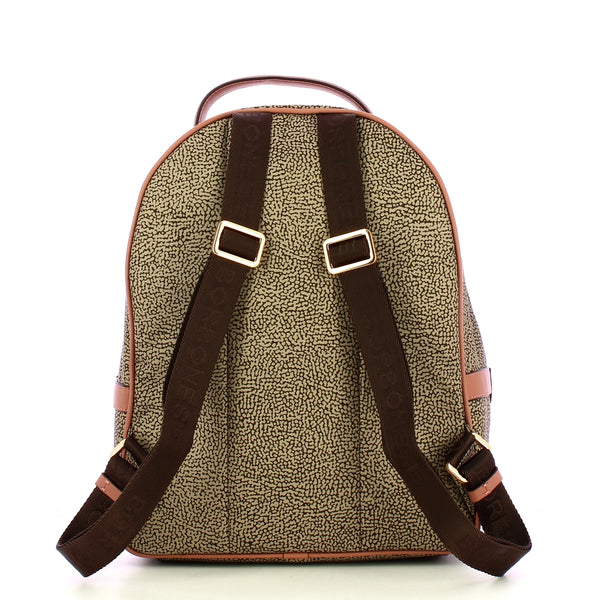 Borbonese - Zaino Medium OP Naturale Cipria - 223032J47 - OP/NATURALE/CIPRIA