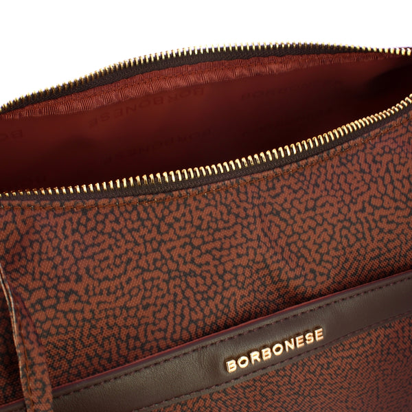 Borbonese - Tracolla Luna Bag Small Terracotta - 223033J47 - TERRACOTTA