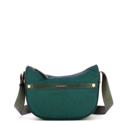 Borbonese - Tracolla Luna Bag Small Ottanio - 223033J47 - OTTANIO