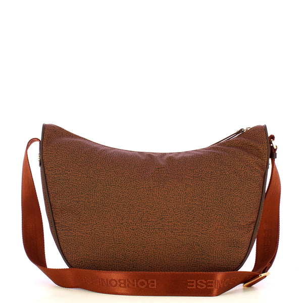 Borbonese - Tracolla Luna Bag Medium Terracotta - 223034J47 - TERRACOTTA